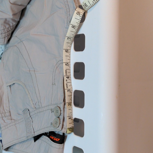 DKNY Active Capri light grey pockets draw string - Picture 10 of 11